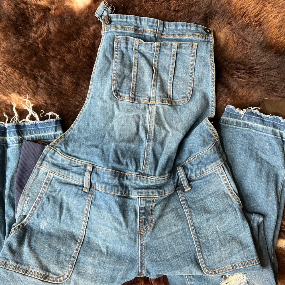 Indigo Blue Maternity Overalls